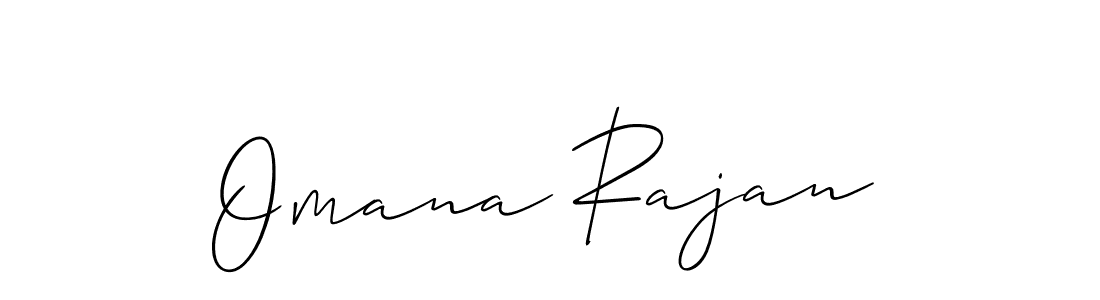 You can use this online signature creator to create a handwritten signature for the name Omana Rajan. This is the best online autograph maker. Omana Rajan signature style 2 images and pictures png