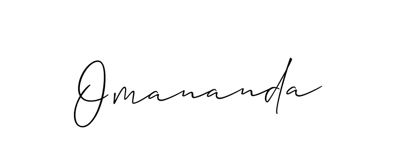 Make a short Omananda signature style. Manage your documents anywhere anytime using Allison_Script. Create and add eSignatures, submit forms, share and send files easily. Omananda signature style 2 images and pictures png