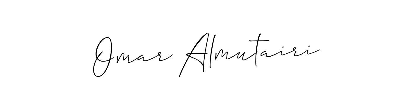 It looks lik you need a new signature style for name Omar Almutairi. Design unique handwritten (Allison_Script) signature with our free signature maker in just a few clicks. Omar Almutairi signature style 2 images and pictures png