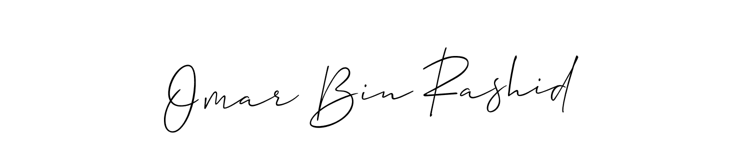 How to Draw Omar Bin Rashid signature style? Allison_Script is a latest design signature styles for name Omar Bin Rashid. Omar Bin Rashid signature style 2 images and pictures png