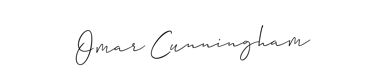 Also we have Omar Cunningham name is the best signature style. Create professional handwritten signature collection using Allison_Script autograph style. Omar Cunningham signature style 2 images and pictures png