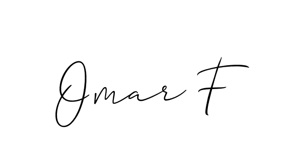This is the best signature style for the Omar F name. Also you like these signature font (Allison_Script). Mix name signature. Omar F signature style 2 images and pictures png