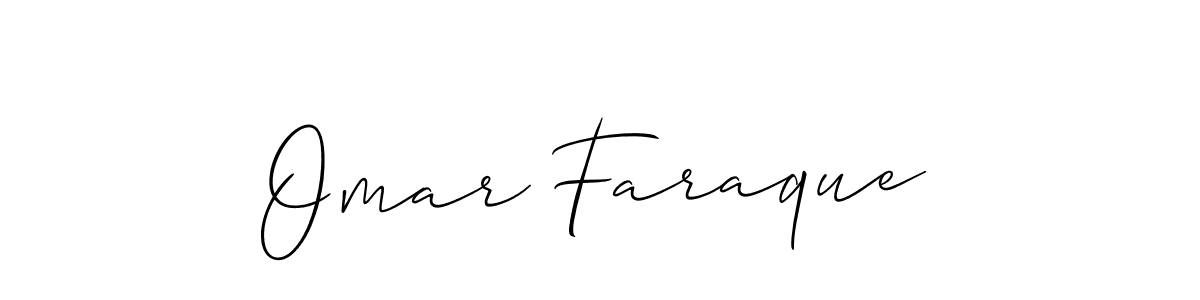 The best way (Allison_Script) to make a short signature is to pick only two or three words in your name. The name Omar Faraque include a total of six letters. For converting this name. Omar Faraque signature style 2 images and pictures png