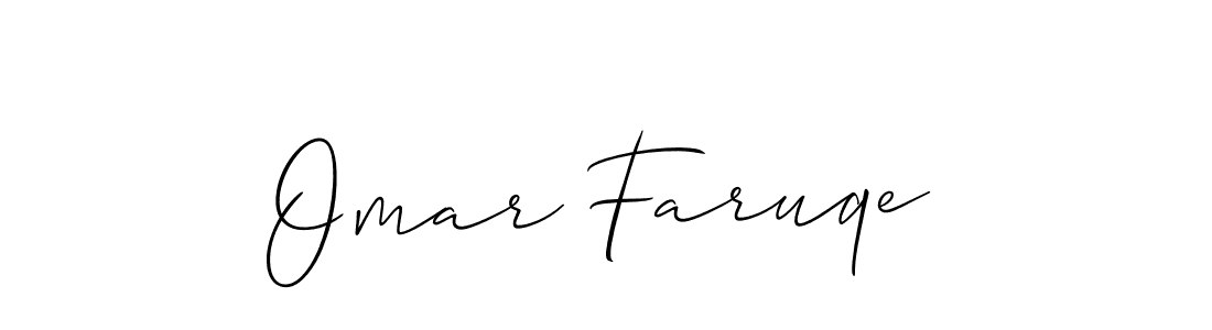 Omar Faruqe stylish signature style. Best Handwritten Sign (Allison_Script) for my name. Handwritten Signature Collection Ideas for my name Omar Faruqe. Omar Faruqe signature style 2 images and pictures png