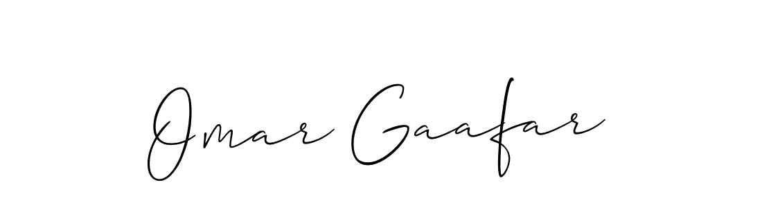 Also You can easily find your signature by using the search form. We will create Omar Gaafar name handwritten signature images for you free of cost using Allison_Script sign style. Omar Gaafar signature style 2 images and pictures png