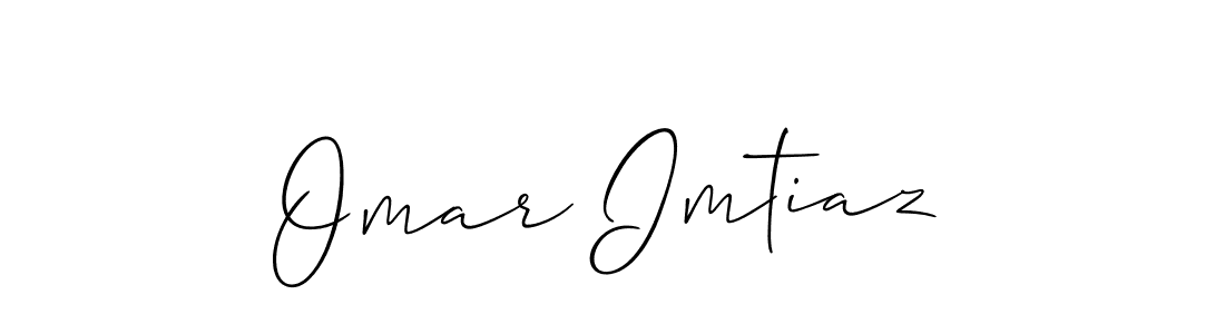 Create a beautiful signature design for name Omar Imtiaz. With this signature (Allison_Script) fonts, you can make a handwritten signature for free. Omar Imtiaz signature style 2 images and pictures png