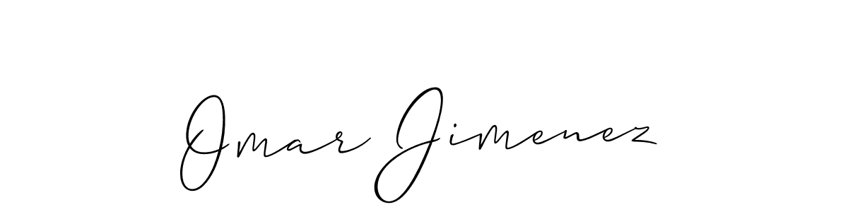 Create a beautiful signature design for name Omar Jimenez. With this signature (Allison_Script) fonts, you can make a handwritten signature for free. Omar Jimenez signature style 2 images and pictures png