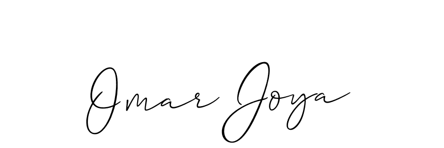 Design your own signature with our free online signature maker. With this signature software, you can create a handwritten (Allison_Script) signature for name Omar Joya. Omar Joya signature style 2 images and pictures png