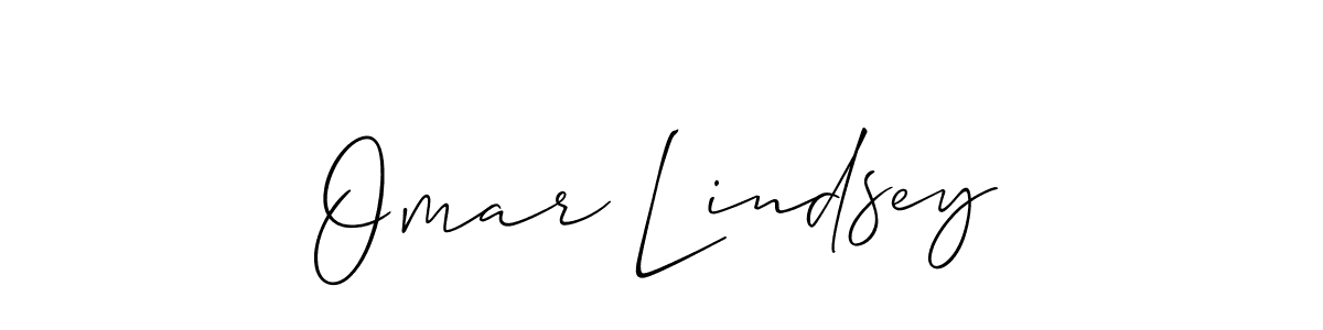 Omar Lindsey stylish signature style. Best Handwritten Sign (Allison_Script) for my name. Handwritten Signature Collection Ideas for my name Omar Lindsey. Omar Lindsey signature style 2 images and pictures png