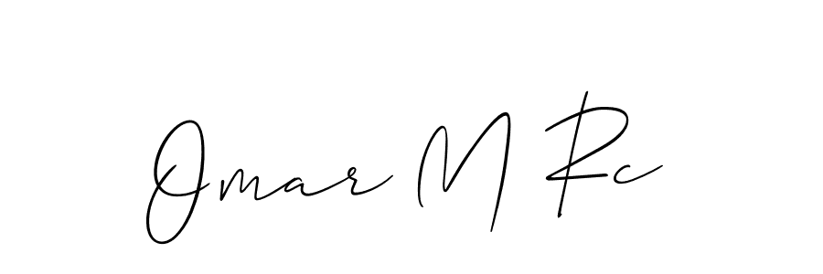 Create a beautiful signature design for name Omar M Rc. With this signature (Allison_Script) fonts, you can make a handwritten signature for free. Omar M Rc signature style 2 images and pictures png