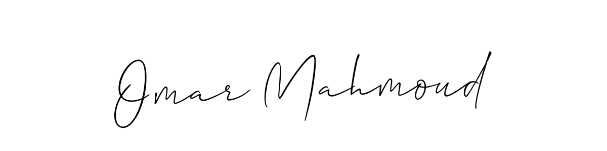 How to make Omar Mahmoud signature? Allison_Script is a professional autograph style. Create handwritten signature for Omar Mahmoud name. Omar Mahmoud signature style 2 images and pictures png
