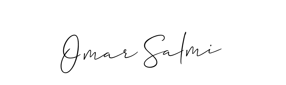 Create a beautiful signature design for name Omar Salmi. With this signature (Allison_Script) fonts, you can make a handwritten signature for free. Omar Salmi signature style 2 images and pictures png