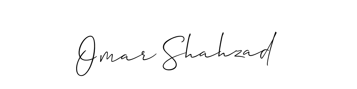 Make a short Omar Shahzad signature style. Manage your documents anywhere anytime using Allison_Script. Create and add eSignatures, submit forms, share and send files easily. Omar Shahzad signature style 2 images and pictures png