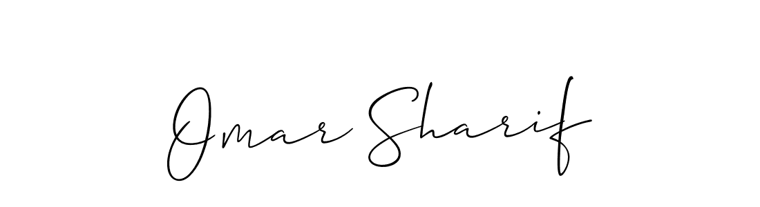How to make Omar Sharif name signature. Use Allison_Script style for creating short signs online. This is the latest handwritten sign. Omar Sharif signature style 2 images and pictures png