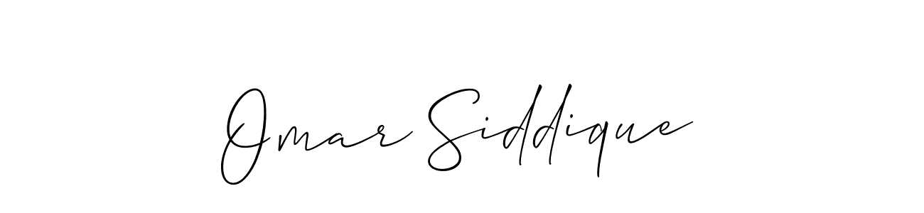 Make a beautiful signature design for name Omar Siddique. With this signature (Allison_Script) style, you can create a handwritten signature for free. Omar Siddique signature style 2 images and pictures png