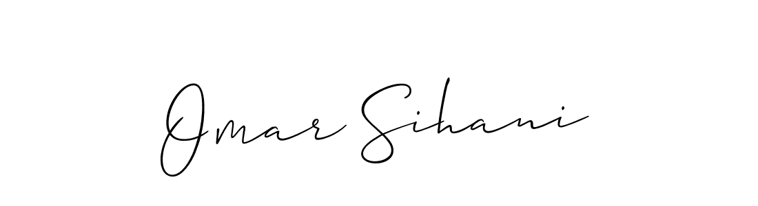 Make a short Omar Sihani signature style. Manage your documents anywhere anytime using Allison_Script. Create and add eSignatures, submit forms, share and send files easily. Omar Sihani signature style 2 images and pictures png