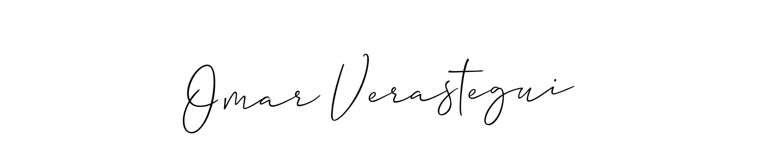 Also You can easily find your signature by using the search form. We will create Omar Verastegui name handwritten signature images for you free of cost using Allison_Script sign style. Omar Verastegui signature style 2 images and pictures png