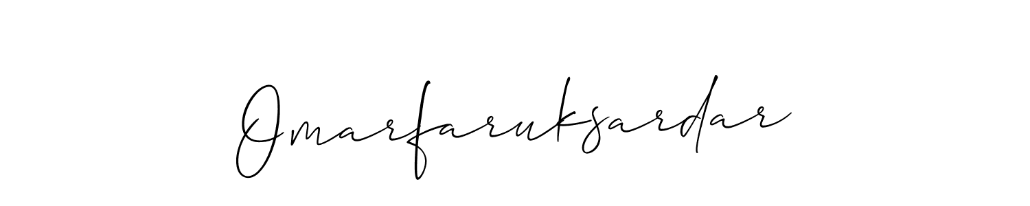 Best and Professional Signature Style for Omarfaruksardar. Allison_Script Best Signature Style Collection. Omarfaruksardar signature style 2 images and pictures png