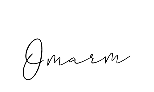 It looks lik you need a new signature style for name Omarm. Design unique handwritten (Allison_Script) signature with our free signature maker in just a few clicks. Omarm signature style 2 images and pictures png