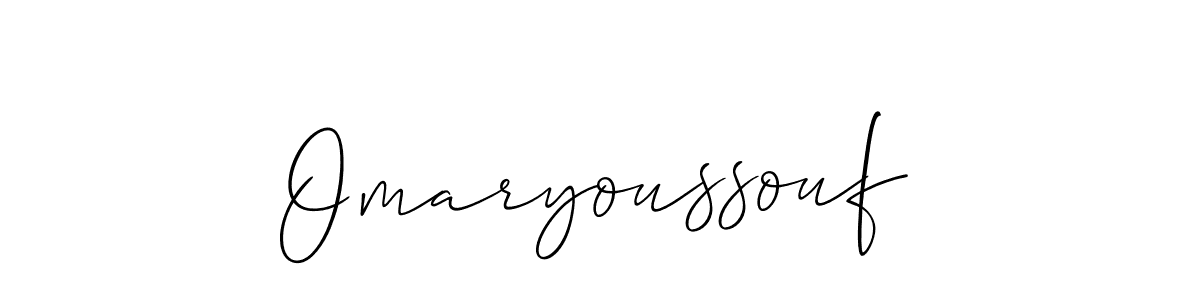 You should practise on your own different ways (Allison_Script) to write your name (Omaryoussouf) in signature. don't let someone else do it for you. Omaryoussouf signature style 2 images and pictures png