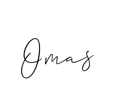 Create a beautiful signature design for name Omas. With this signature (Allison_Script) fonts, you can make a handwritten signature for free. Omas signature style 2 images and pictures png