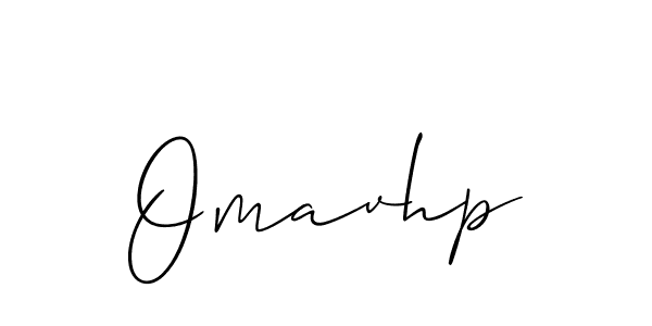 How to make Omavhp name signature. Use Allison_Script style for creating short signs online. This is the latest handwritten sign. Omavhp signature style 2 images and pictures png