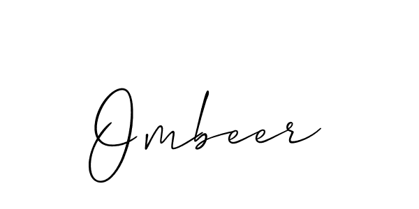 Best and Professional Signature Style for Ombeer. Allison_Script Best Signature Style Collection. Ombeer signature style 2 images and pictures png