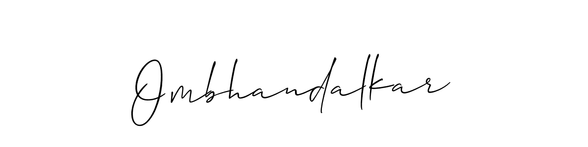 Ombhandalkar stylish signature style. Best Handwritten Sign (Allison_Script) for my name. Handwritten Signature Collection Ideas for my name Ombhandalkar. Ombhandalkar signature style 2 images and pictures png