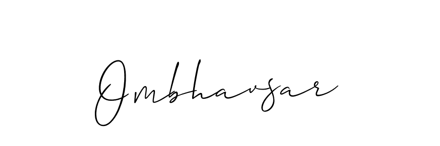 The best way (Allison_Script) to make a short signature is to pick only two or three words in your name. The name Ombhavsar include a total of six letters. For converting this name. Ombhavsar signature style 2 images and pictures png