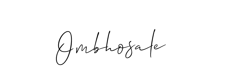 Ombhosale stylish signature style. Best Handwritten Sign (Allison_Script) for my name. Handwritten Signature Collection Ideas for my name Ombhosale. Ombhosale signature style 2 images and pictures png