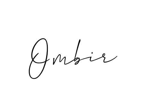 Make a beautiful signature design for name Ombir. Use this online signature maker to create a handwritten signature for free. Ombir signature style 2 images and pictures png