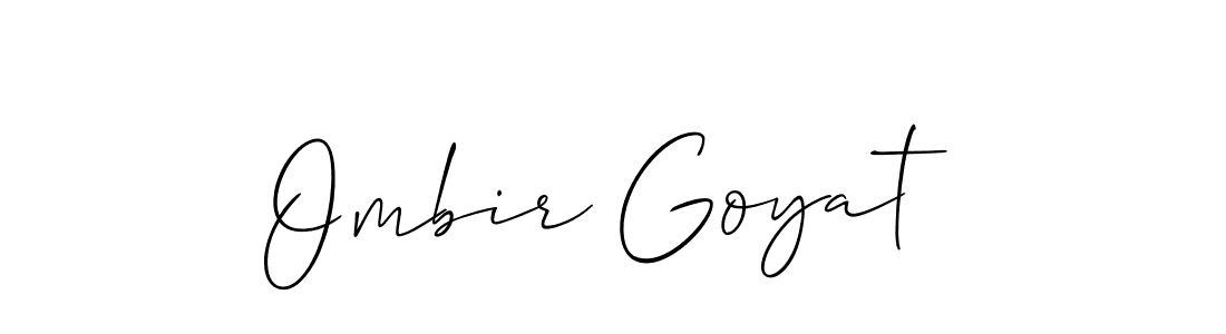 Once you've used our free online signature maker to create your best signature Allison_Script style, it's time to enjoy all of the benefits that Ombir Goyat name signing documents. Ombir Goyat signature style 2 images and pictures png