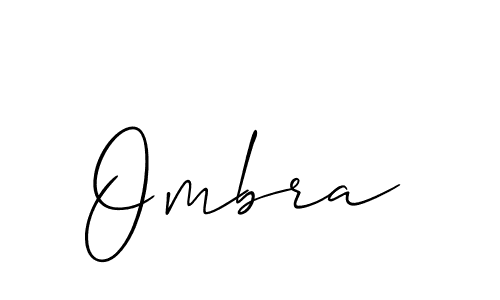 How to make Ombra signature? Allison_Script is a professional autograph style. Create handwritten signature for Ombra name. Ombra signature style 2 images and pictures png