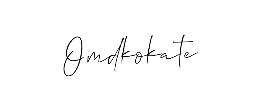 Also You can easily find your signature by using the search form. We will create Omdkokate name handwritten signature images for you free of cost using Allison_Script sign style. Omdkokate signature style 2 images and pictures png