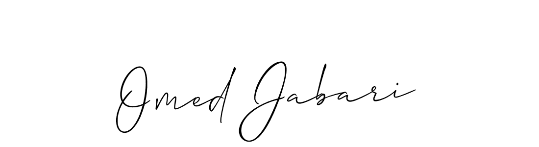 How to make Omed Jabari signature? Allison_Script is a professional autograph style. Create handwritten signature for Omed Jabari name. Omed Jabari signature style 2 images and pictures png