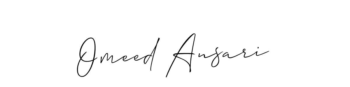 Best and Professional Signature Style for Omeed Ansari. Allison_Script Best Signature Style Collection. Omeed Ansari signature style 2 images and pictures png