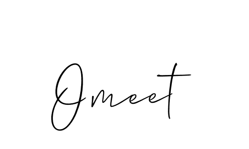 You should practise on your own different ways (Allison_Script) to write your name (Omeet) in signature. don't let someone else do it for you. Omeet signature style 2 images and pictures png