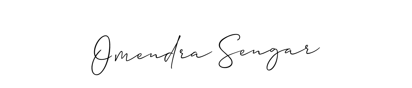 You should practise on your own different ways (Allison_Script) to write your name (Omendra Sengar) in signature. don't let someone else do it for you. Omendra Sengar signature style 2 images and pictures png