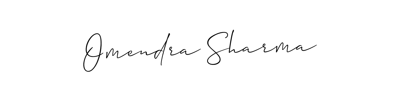 You should practise on your own different ways (Allison_Script) to write your name (Omendra Sharma) in signature. don't let someone else do it for you. Omendra Sharma signature style 2 images and pictures png