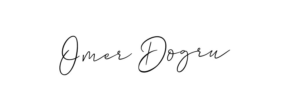 Use a signature maker to create a handwritten signature online. With this signature software, you can design (Allison_Script) your own signature for name Omer Dogru. Omer Dogru signature style 2 images and pictures png