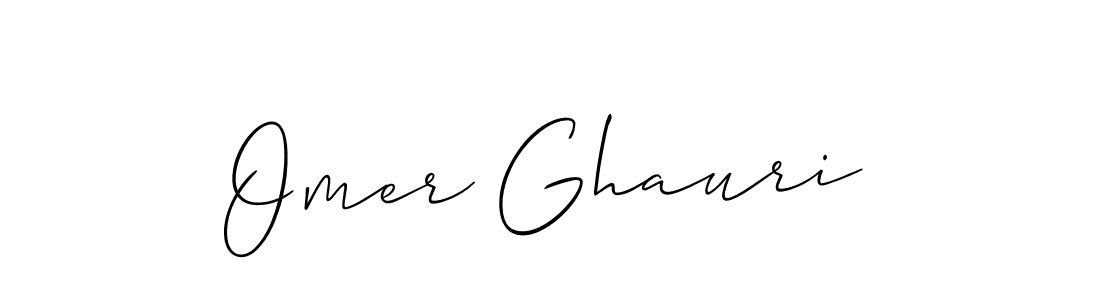 Also we have Omer Ghauri name is the best signature style. Create professional handwritten signature collection using Allison_Script autograph style. Omer Ghauri signature style 2 images and pictures png