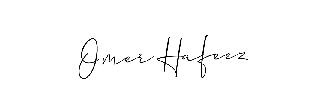 Omer Hafeez stylish signature style. Best Handwritten Sign (Allison_Script) for my name. Handwritten Signature Collection Ideas for my name Omer Hafeez. Omer Hafeez signature style 2 images and pictures png