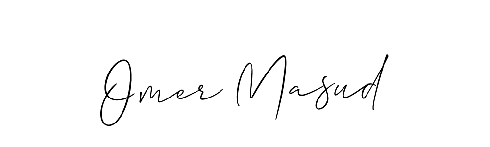 Omer Masud stylish signature style. Best Handwritten Sign (Allison_Script) for my name. Handwritten Signature Collection Ideas for my name Omer Masud. Omer Masud signature style 2 images and pictures png