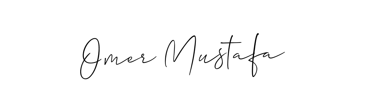 Allison_Script is a professional signature style that is perfect for those who want to add a touch of class to their signature. It is also a great choice for those who want to make their signature more unique. Get Omer Mustafa name to fancy signature for free. Omer Mustafa signature style 2 images and pictures png