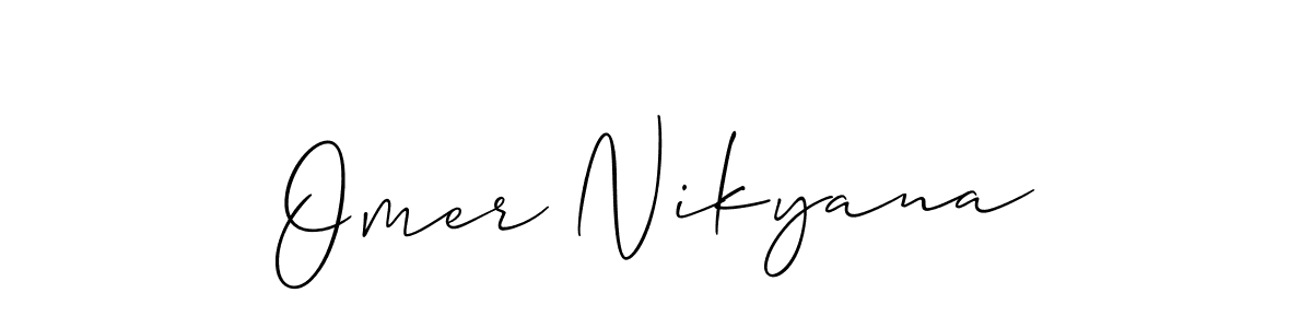 You can use this online signature creator to create a handwritten signature for the name Omer Nikyana. This is the best online autograph maker. Omer Nikyana signature style 2 images and pictures png