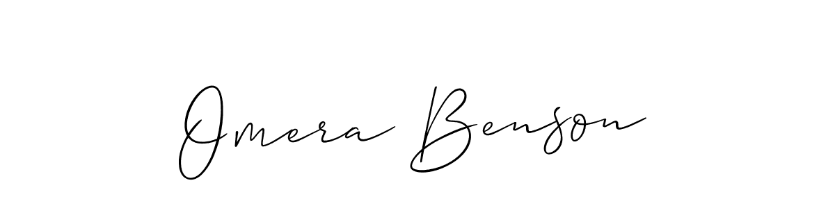 Best and Professional Signature Style for Omera Benson. Allison_Script Best Signature Style Collection. Omera Benson signature style 2 images and pictures png