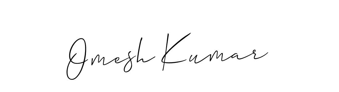 Make a short Omesh Kumar signature style. Manage your documents anywhere anytime using Allison_Script. Create and add eSignatures, submit forms, share and send files easily. Omesh Kumar signature style 2 images and pictures png