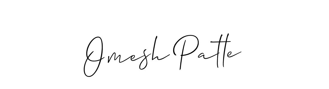 Make a beautiful signature design for name Omesh Patle. Use this online signature maker to create a handwritten signature for free. Omesh Patle signature style 2 images and pictures png