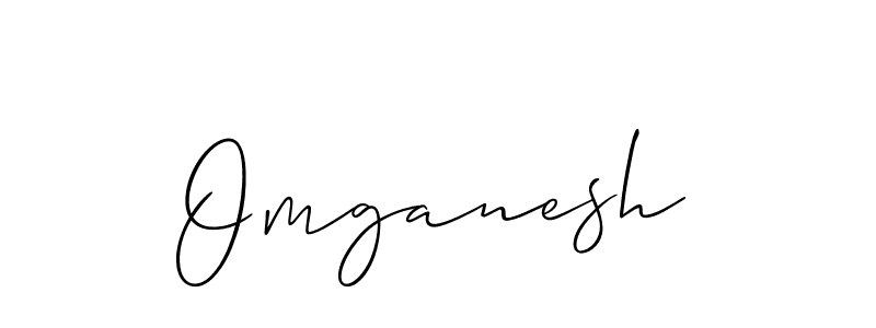 How to Draw Omganesh signature style? Allison_Script is a latest design signature styles for name Omganesh. Omganesh signature style 2 images and pictures png