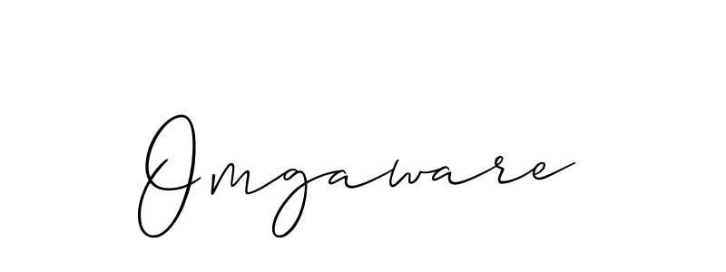 if you are searching for the best signature style for your name Omgaware. so please give up your signature search. here we have designed multiple signature styles  using Allison_Script. Omgaware signature style 2 images and pictures png